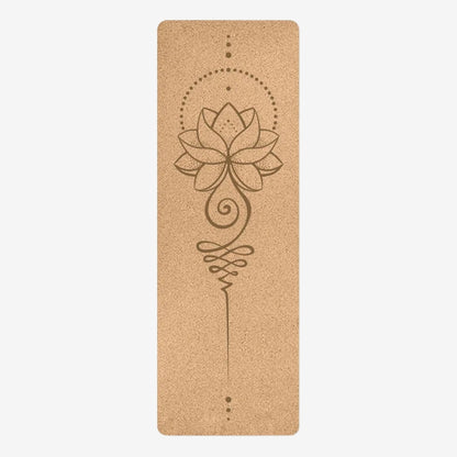 tapis de yoga lotus en liège