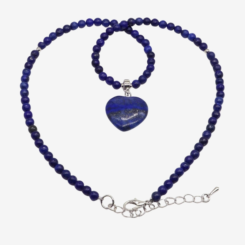 collier love pierre naturelle lapis lazuli