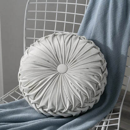 coussin de sol en velours blanc