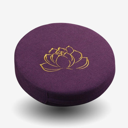 coussin fleur de lotus violet