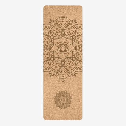 tapis de yoga mandala en liège